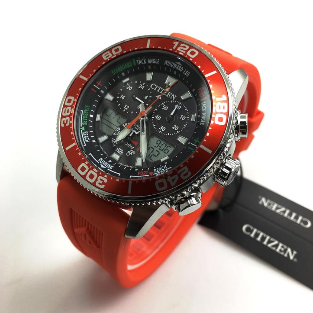 Citizen Orange Yacht Master Mens Watch Citizen Orange Yacht Master Mens Watch